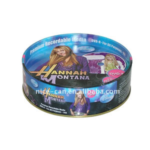 Fournisseur d'usine de Nice-can Boîte personnalisée en étain pour CD <span class=keywords><strong>DVD</strong></span> Emballage en métal en étain Boîte <span class=keywords><strong>vide</strong></span> de haute qualité en étain pour CD rond - Product Image 1