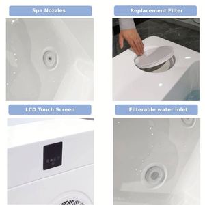 Icegalax en stock : Baignoire de trempage à froid en acrylique pour spa et refroidisseur d'eau incliné 37-104F avec contrôle Wi-Fi - Product Image 6