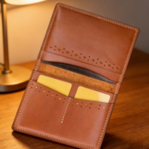 Tarjetero de Cuero Crazy Horse Vintage Simple Boshiho, Cartera para Tarjetas de Identificación para Hombre, Cartera Clásica de Cuero Genuino para Hombre - Product Image 4