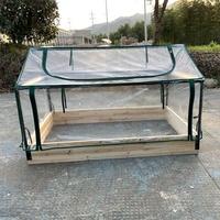 Jardinière en bois de taille personnalisée pour l'extérieur, couverture de serre, lit de jardin surélevé pour usage domestique