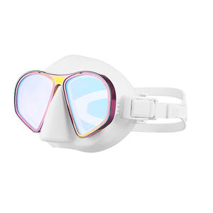 Temperli cam lensler ile silikon dalış maskesi tüplü serbest yetişkinler için su geçirmez ve anti-sis - Product Image 1