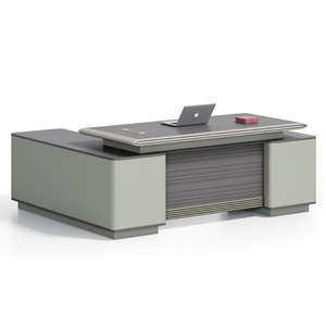 โต๊ะทำงานของเจ้านายผู้บริหารรูปตัวแอลหรูหราระดับไฮเอนด์ประกอบง่ายพร้อมเฟอร์นิเจอร์สำนักงานคุณสมบัติขยายได้ - Product Image 6