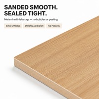 Panneau MDF mélaminé anti-humidité de 15 mm, panneau de fibres résistant à la charge pour étagère de placard et support de rangement