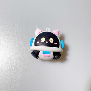 Llavero Personalizado con Forma de Huevo Negro Pequeñ<span class=keywords><strong>o</strong></span>, Colgante para Llaves de Coche, Artículo Decorativo para Mochila Hecho de PVC <span class=keywords><strong>o</strong></span> Resina - Product Image 1