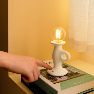 Đèn ngủ <span class=keywords><strong>mini</strong></span> hình nến có logo tùy chỉnh nghệ thuật hiện đại, có thể điều chỉnh độ sáng, đèn bàn để đầu giường, đèn ngủ LED sạc lại được cho phòng ngủ - Product Image 3