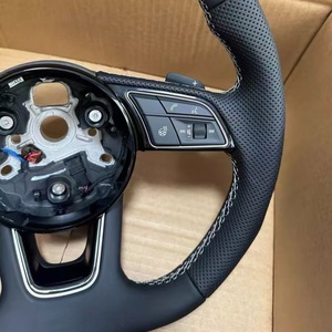 Volante Deportivo de Cuero para Audi S3 A3 8P S4 S5 S6 S7 S8 8V 8P A4 B8 A5 <span class=keywords><strong>A6</strong></span> C7 A7 C7 A8 Q3 Q5 Q7 - Product Image 4