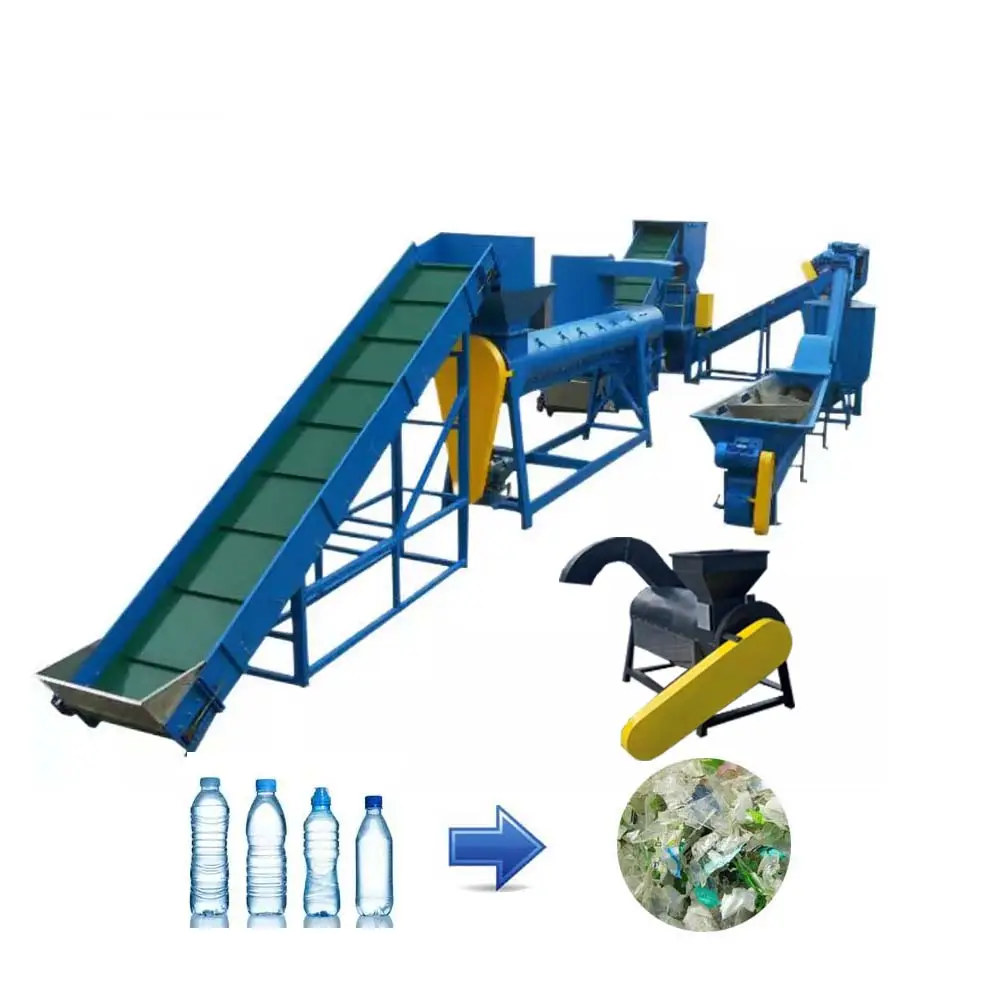 Automatic Best selling Waste pet plastic bottle label remover machine Descaling Machine of plastic pet bottle recycling machine