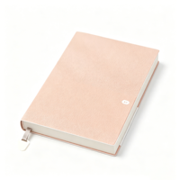 Cuaderno A5 de Tapa Dura con Logotipo Personalizado, Marcapáginas de Cinta de Cuero Sintético Texturizado, Diario Elegante y Minimalista, Venta al Por Mayor para Empresas