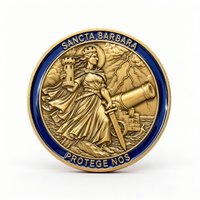 Moneda Conmemorativa Religiosa con Logotipo Personalizado en 3D, Diseño Gratuito, Moneda de Metal Esmaltada para Colección