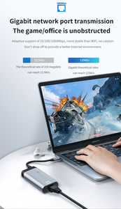 <span class=keywords><strong>USB</strong></span> <span class=keywords><strong>C</strong></span> để Gigabit <span class=keywords><strong>Ethernet</strong></span> Lan Adapter 1000Mbps loại để RJ45 nhôm Mạng Extender <span class=keywords><strong>HUB</strong></span> với PD sạ<span class=keywords><strong>c</strong></span> và dữ liệu - Product Image 4