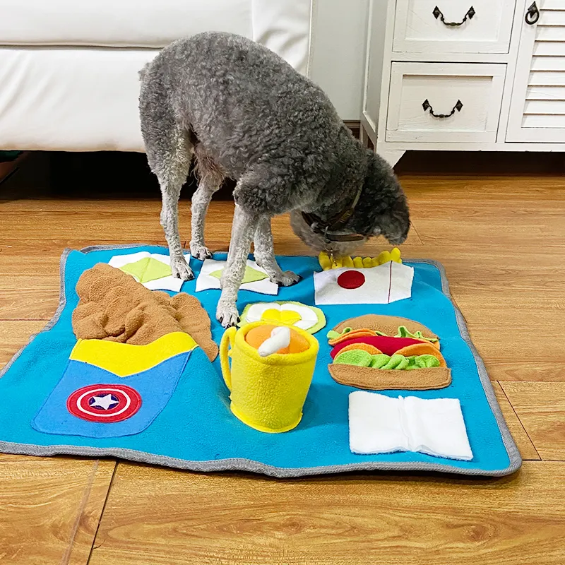 Toptan yeni tasarım yıkanabilir taşınabilir besleme evcil köpek snuffle mat