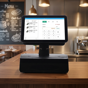 เครื่อง POS ออลอินวันขนาด 15.6 นิ้ว ดีไซน์ใหม่ ระบบแคชเชียร์ POS จากโรงงานโดยตรง พร้อมเครื่องพิมพ์ในตัว สำหรับร้านอาหาร - Product Image 1