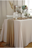 Nappe de table beige vintage unie pour desserts, style japonais, en coton, pour la pause thé, décoration d'ambiance de mariage chinois