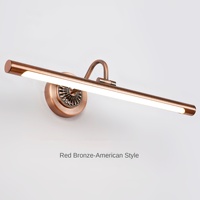 Lampe murale LED moderne en aluminium de style européen et américain pour armoire à miroir, salle de bain, bureau, chambre à coucher, coiffeuse - Vente en gros usine