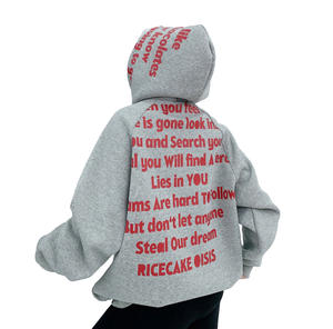 Conjuntos de Sudadera con Capucha y Pantalones Deportivos Acampanados con Cierre y Lavado Ácido Personalizados para Invierno, Sudaderas con Capucha Gráficas Bordadas para Hombre y Mujer - Corte Holgado 320G - Product Image 1