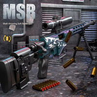Venta al por Mayor de Pistolas de Juguete de Plástico Suave EVA MSR, Equipo para Juegos de Disparos al Aire Libre, Modelo de Pistola de Francotirador para Niños