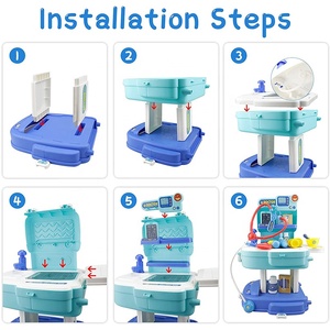 Sacs à dos vétérinaires, ensemble <span class=keywords><strong>de</strong></span> jouets <span class=keywords><strong>de</strong></span> petit médecin, mini clinique <span class=keywords><strong>de</strong></span> médecin, <span class=keywords><strong>jouet</strong></span> médical <span class=keywords><strong>de</strong></span> médecin, valise 3 en 1 - Product Image 4
