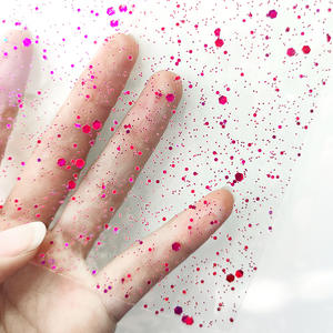 공장 직영 컬러 반짝이 투명 TPU 스트레치 필름 육각 시트 TPU 필름 핸드백 장식 직물 - Product Image 3