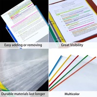 Protecteur de feuille de papier de bureau d'école A4 A5 robuste renforcé 3 anneaux transparents PP liant Document protecteurs de feuille de plastique