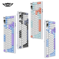 Clavier de jeu filaire RVB LVKIDRON 95 touches, trois modes BT, touches entièrement remplaçables, nouveau clavier mécanique sans fil pour ordinateur de bureau
