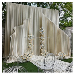 Décor de mariage en métal doré blanc, forme en S, découpe transparente, pour arrière-plan de <span class=keywords><strong>portique</strong></span> - Product Image 3