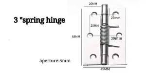 Bisagra de acero inoxidable, resorte de cierre automático para puerta, el fabricante proporciona directamente el cierre - Product Image 5