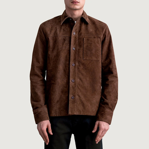 High Selling Long Sleeved Premium Quality Made <b>Men</b> <b>Suede</b> Leather <b>Jacket</b> <b>Men's</b> Customized Color <b>Suede</b> Leather <b>Jacket</b> - Product Image 1