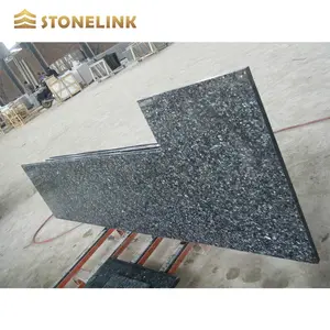 Fabricated blue pearl granite countertop for kitchen and granite vanity tops