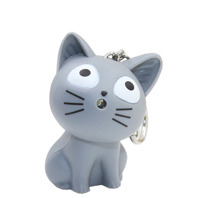 Mini Torcia Portachiavi A Forma Di Gattino – Luci LED, Carino E Compatto, Regalo Per Bambini
