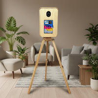 Photomaton en bois avec imprimante, compatible avec iPad et appareils photo reflex numériques, idéal pour les décorations de mariage