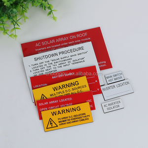 Sản Xuất Tùy Chỉnh Nhựa Thương Mại Đôi Màu Sắc Bộ Dụng Cụ Nhãn Nhựa Khắc ABS Năng Lượng Mặt Trời Nhãn Tag - Product Image 6