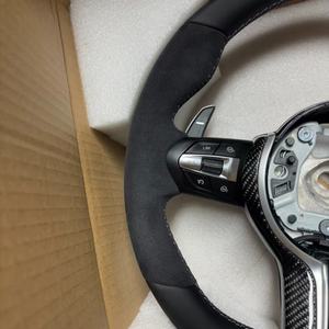 Volante de cuero de ante personalizado para BMW F30 F32 F10 F20 F07 F01 E46 E60 E90 M3 M4 M5 <span class=keywords><strong>M7</strong></span> volante de fibra de carbono - Product Image 4