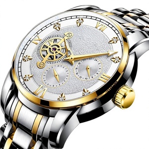 Montre mécanique automatique de luxe pour homme avec tourbillon, phase de lune, réserve de marche, luminescente, bracelet de 20 mm, boîtier en acier inoxydable - Product Image 3