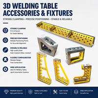 Fixations pour plateformes de soudage 3D à serrage rapide, accessoires de gabarit complets pour un positionnement rapide sur tables de soudage modulaires