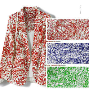 Tissu de rayonne tissé en nylon spandex, tissu de <span class=keywords><strong>tussor</strong></span>, pantalon extensible, tissu de bengaline imprimé pour pantalon extensible - Product Image 2