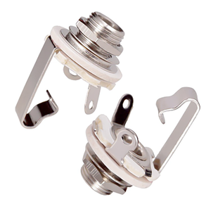 Prise <span class=keywords><strong>jack</strong></span> mono pour guitare basse Switchcraft en laiton 1/4 pouce 6,35 mm, prise <span class=keywords><strong>jack</strong></span> électro, entrée/sortie, pour pièces de guitare - Product Image 2