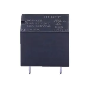 ส่วนประกอบอิเล็กทรอนิกส์รีเลย์แม่เหล็กไฟฟ้า 5 V/12 V DC 10A 5PIN DIP HF3FF/005-1ZS โมดูลรีเลย์