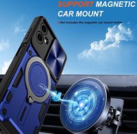 Coque de protection robuste avec cache-objectif coulissant et béquille rotative intégrale pour Samsung Galaxy A07 A17 A27 A37 A47 A57