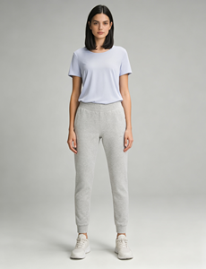 Camiseta ligera para mujer para el día a día, cuello redondo, manga corta, estilo casual y sencillo - Product Image 1
