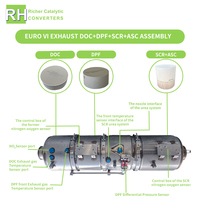 Système de post-traitement des gaz d'échappement diesel Euro VI DPF SCR DOC pour camions, moteurs, pièces, module, catalyseur