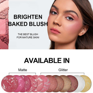 Paleta de Rubor Horneado Personalizada con Logotipo, Bronceador e Iluminador en Polvo Compacto, Maquillaje de Larga Duración, Resistente al Agua - Product Image 3