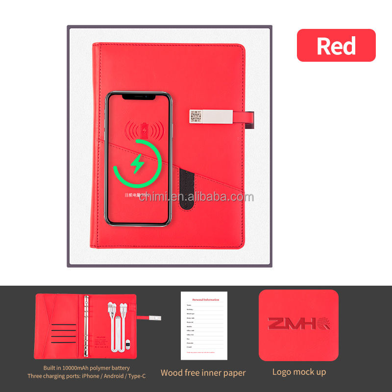 Rouge-journal-boîte cadeau