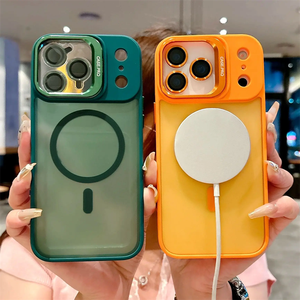 Custodia opaca per fotocamera per <span class=keywords><strong>iPhone</strong></span> 17 Air 16 16E 15 14 Plus 11 12 <span class=keywords><strong>13</strong></span> Pro Max Cover rigida per obiettivo magnetico - Product Image 2