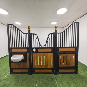 出售预制便携式户外欧式马厩，带屋顶热卖粉末涂层农场马棚 - Product Image 3