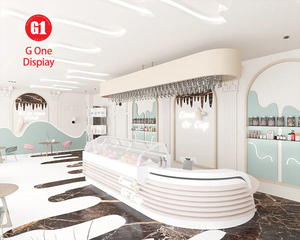 เฟอร์นิเจอร์โชว์สินค้าร้านขนมหวานสุดฮิต |   ตู้แช่ไอศกรีมแบบสั่งทำพิเศษสำหรับร้านขายขนมหวาน - Product Image 3