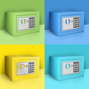 Caja Fuerte Infantil Mini Dr. Cube de Wan Jia Bao, Modelo 17E, con Contraseña Electrónica, Tipo Vertical, para Hogar, Oficina, Hotel, con Protección Contra Incendios - Product Image 1