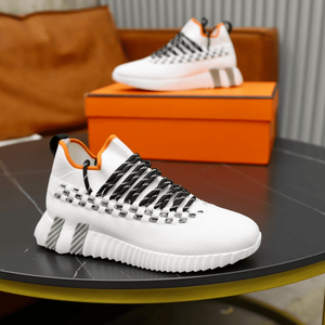 Chaussures de sport dynamiques pour hommes à amorti optimal, en daim mélangé de qualité supérieure, avec structure ventilée pour un confort réactif du pied - Product Image 3