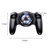 Controlador de Juego de Seis Dedos, Gatillo de Gamepad con Ventilador de Refrigeración, Joystick para Teléfono Móvil Android