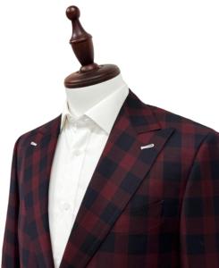 Costume d'affaires sur mesure pour homme, style classique, 2 pièces, coupe ajustée, grande taille, plissé, respirant, tissu en laine imperméable, simple boutonnage - Product Image 2