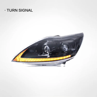 Sistema de Modificación de Faros LED para Automóvil, Faros Delanteros Modificados, Luces LED DRL de Conducción Diurna para Ford Focus 2009-2013